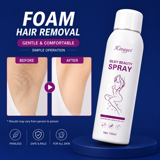 Silky Beauty Hair Removal Spray | Quick & Painless Hair Removal Foam | 150ml