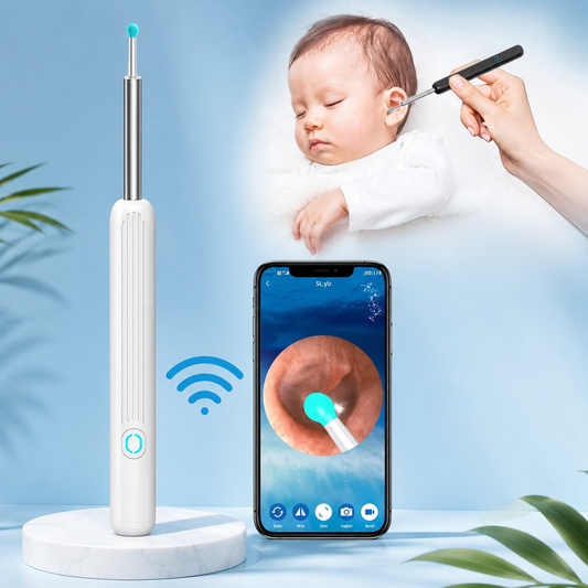 Smart Earwax Removal Camera Kit with HD visual ear cleaner and WiFi smartphone connection