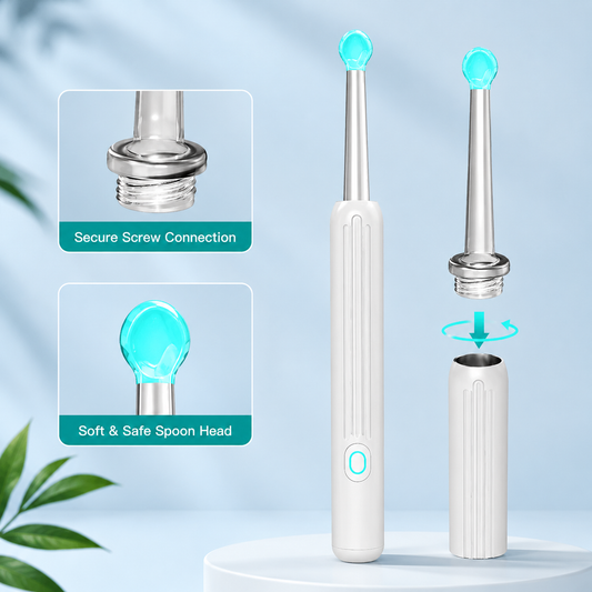 Smart Earwax Removal Camera Kit with HD visual ear cleaner and WiFi smartphone connection
